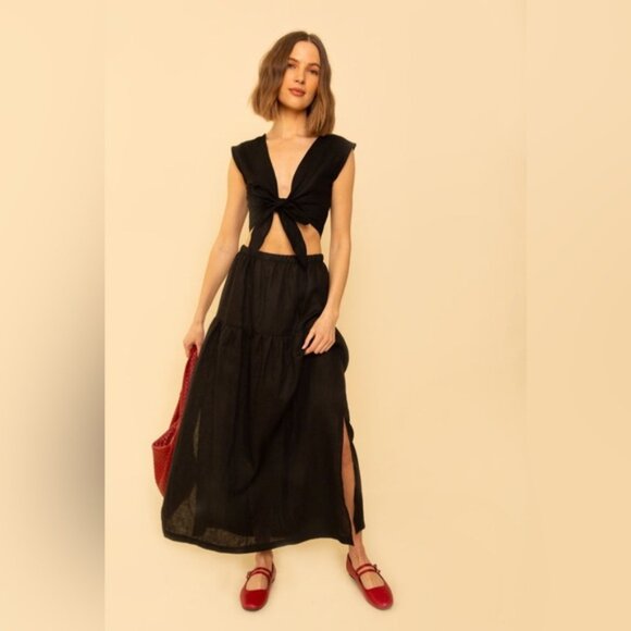 Whimsy + Row Millie SkirtDress in Black size M - Picture 1 of 7